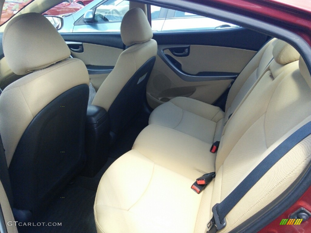 2013 Elantra GLS - Sparkling Ruby / Beige photo #13