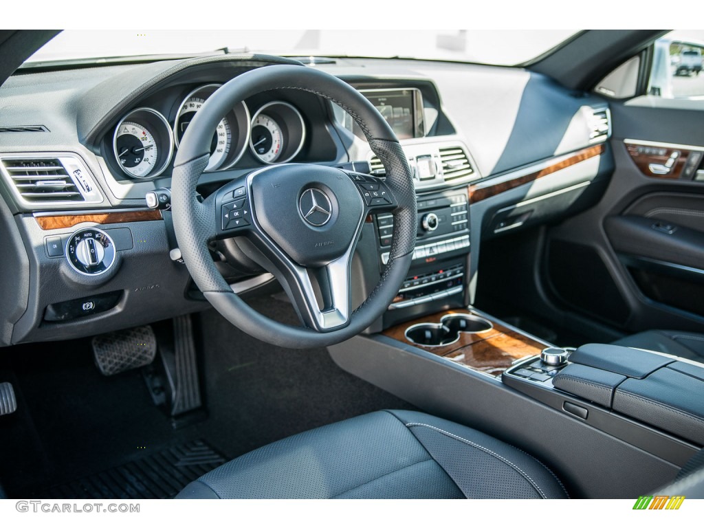 Black Interior 2016 Mercedes-Benz E 400 Coupe Photo #106039123