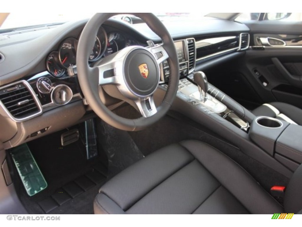 Black Interior 2016 Porsche Panamera Edition Photo #106039291