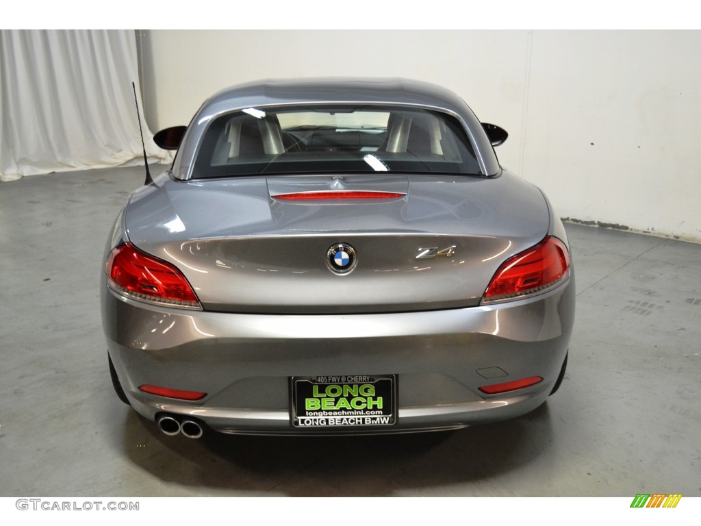 2012 Z4 sDrive28i - Space Gray Metallic / Coral Red photo #7