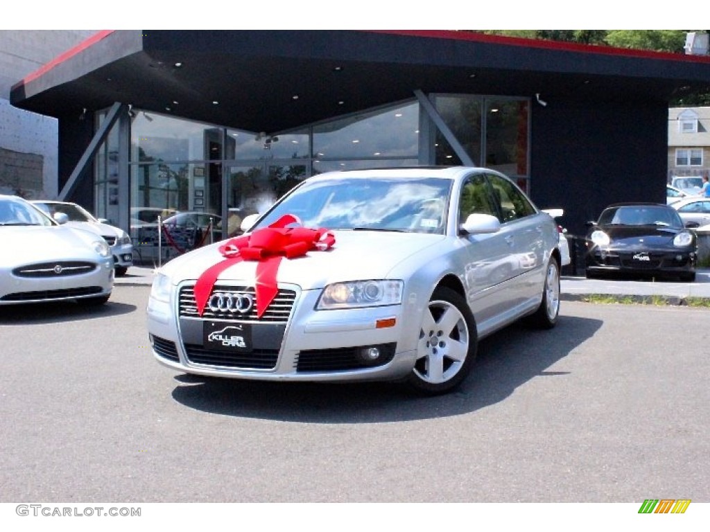 2007 A8 4.2 quattro - Light Silver Metallic / Sand Beige photo #3