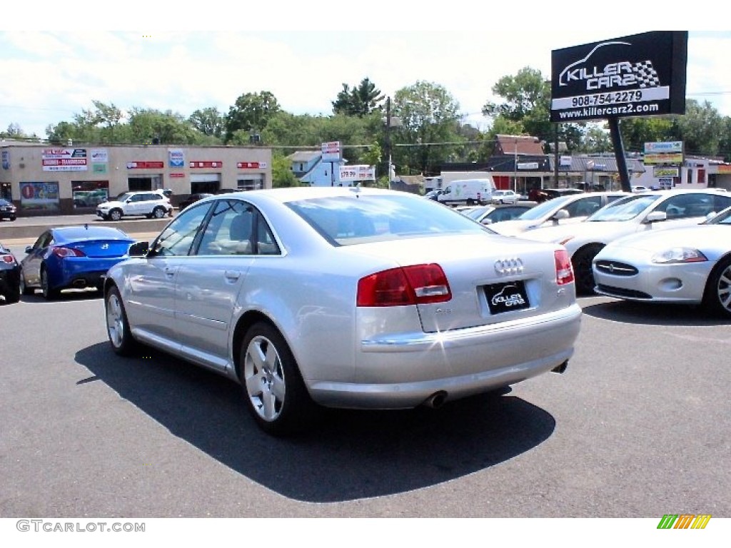 2007 A8 4.2 quattro - Light Silver Metallic / Sand Beige photo #6