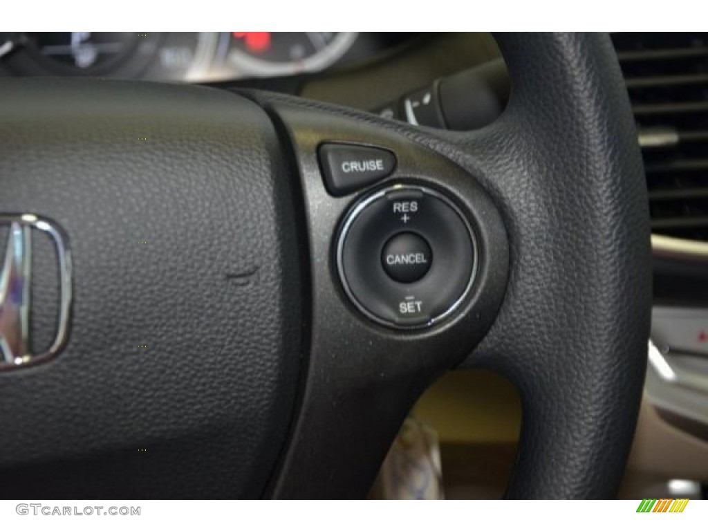 2015 Accord LX Sedan - Crystal Black Pearl / Ivory photo #20