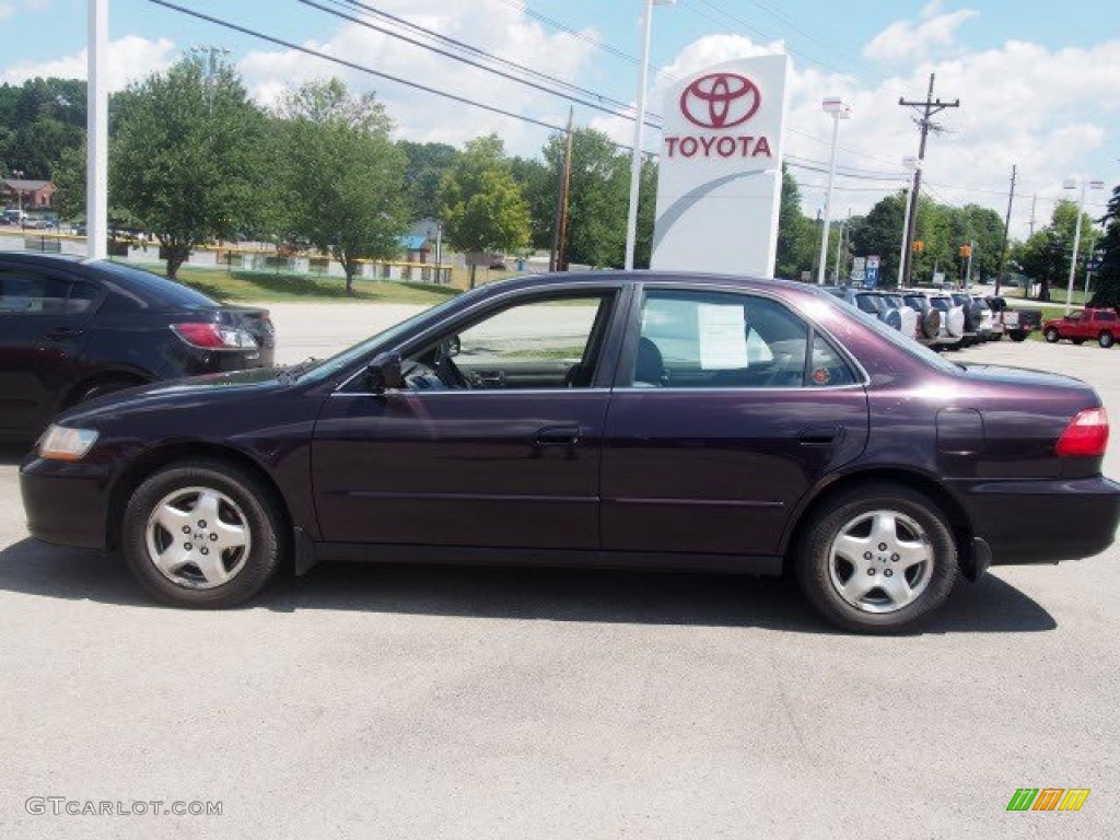 1999 Accord EX V6 Sedan - Black Currant Pearl / Ivory photo #2