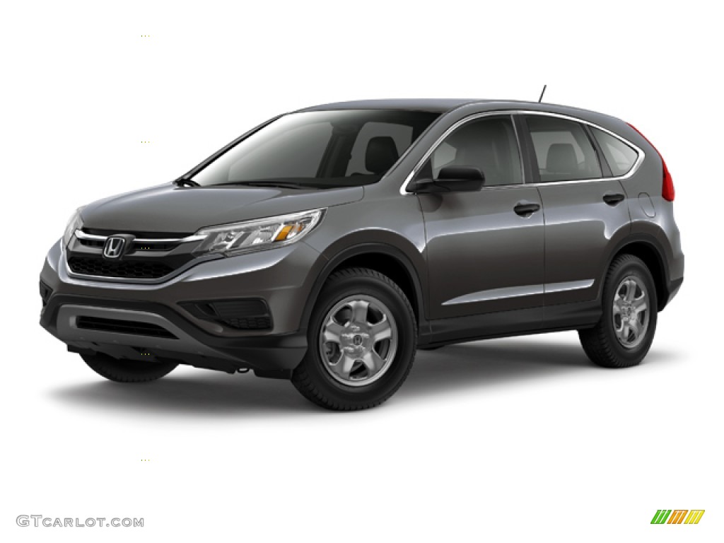 2015 CR-V LX - Urban Titanium Metallic / Black photo #18