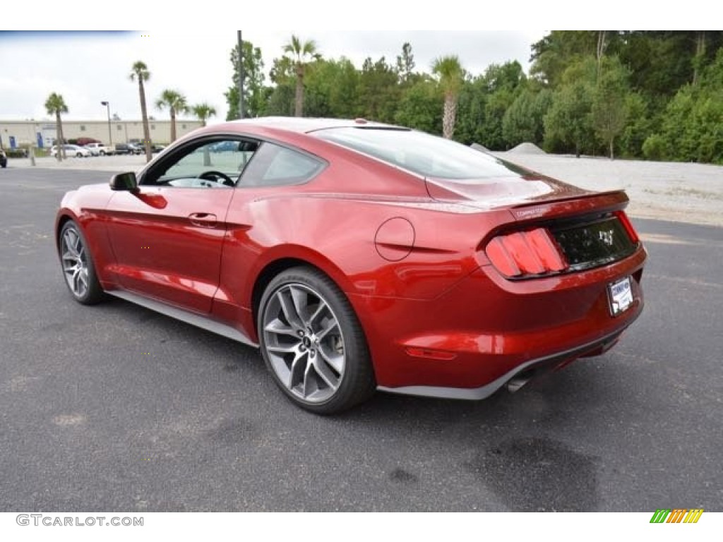 2015 Mustang EcoBoost Premium Coupe - Ruby Red Metallic / Ebony photo #7