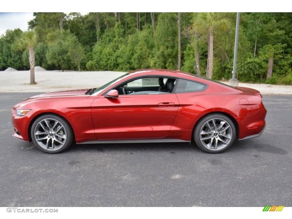 2015 Mustang EcoBoost Premium Coupe - Ruby Red Metallic / Ebony photo #8