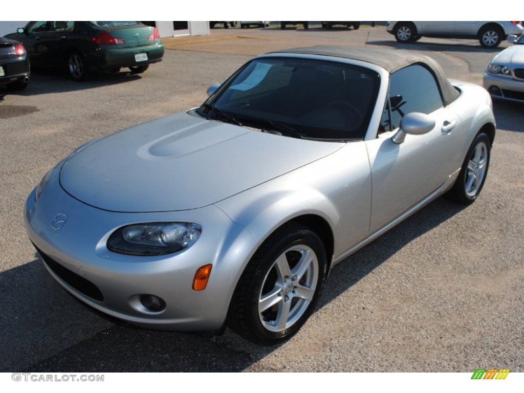 2007 MX-5 Miata Touring Roadster - Sunlight Silver Metallic / Black photo #1