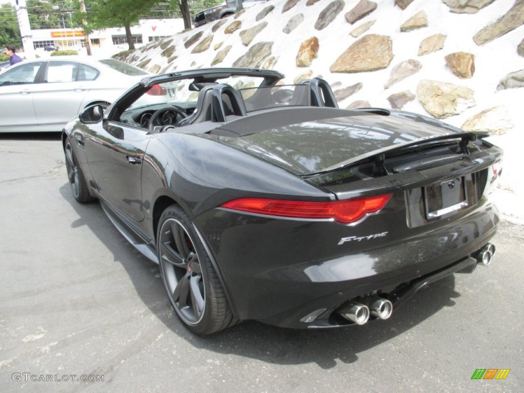 Ultimate Black Metallic 2016 Jaguar F-TYPE R Convertible Exterior Photo #106056080