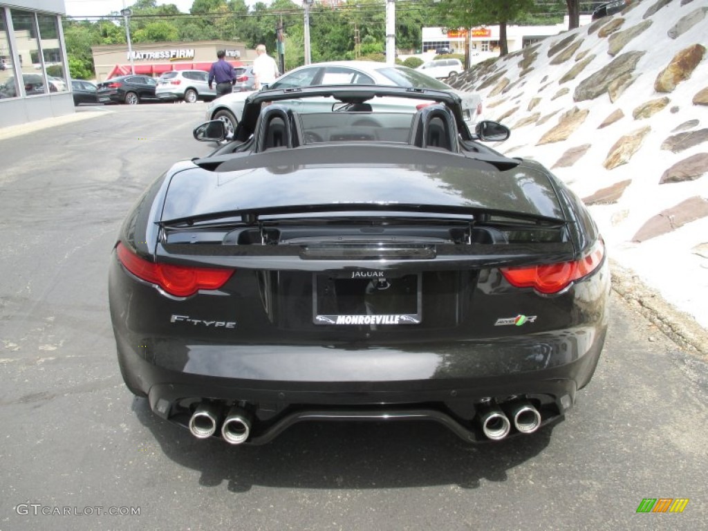Ultimate Black Metallic 2016 Jaguar F-TYPE R Convertible Exterior Photo #106056102