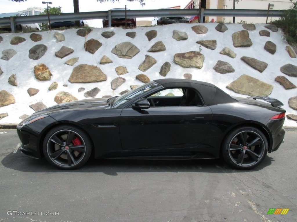 Ultimate Black Metallic 2016 Jaguar F-TYPE R Convertible Exterior Photo #106056267