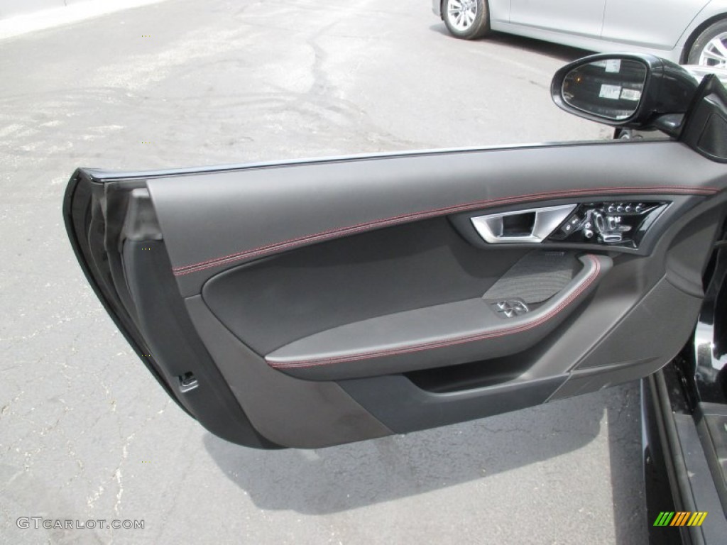 2016 Jaguar F-TYPE R Convertible Jet Door Panel Photo #106056288