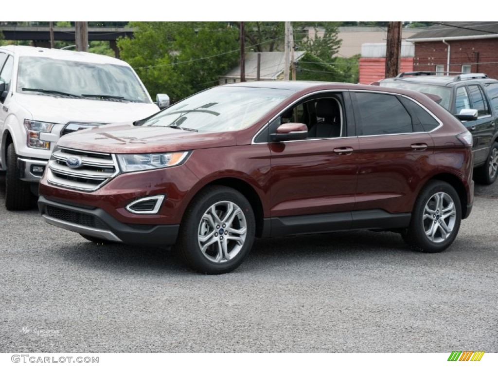 2015 Edge Titanium AWD - Bronze Fire Metallic / Ebony photo #1