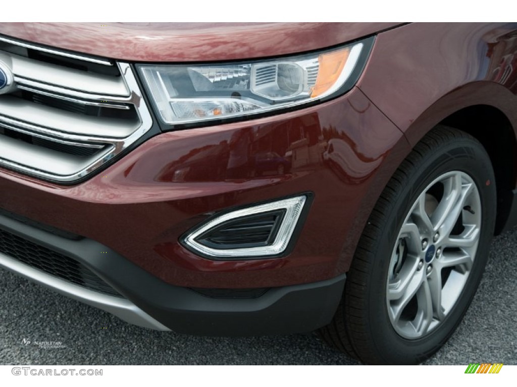 2015 Edge Titanium AWD - Bronze Fire Metallic / Ebony photo #2