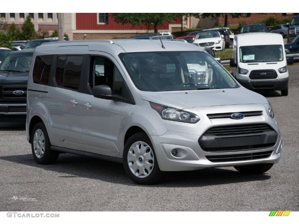 2015 Transit Connect XLT Wagon - Silver / Charcoal Black Cloth photo #1