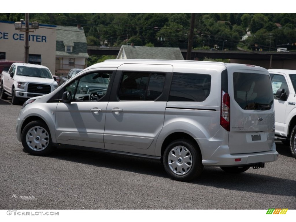 2015 Transit Connect XLT Wagon - Silver / Charcoal Black Cloth photo #3