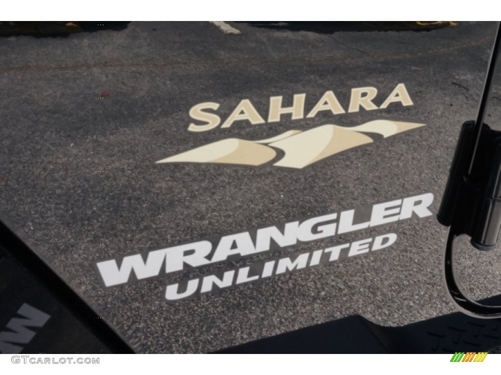 2015 Wrangler Unlimited Sahara 4x4 - Black / Black/Dark Saddle photo #7