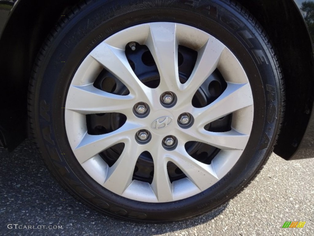 2012 Elantra Limited - Midnight Black / Gray photo #9