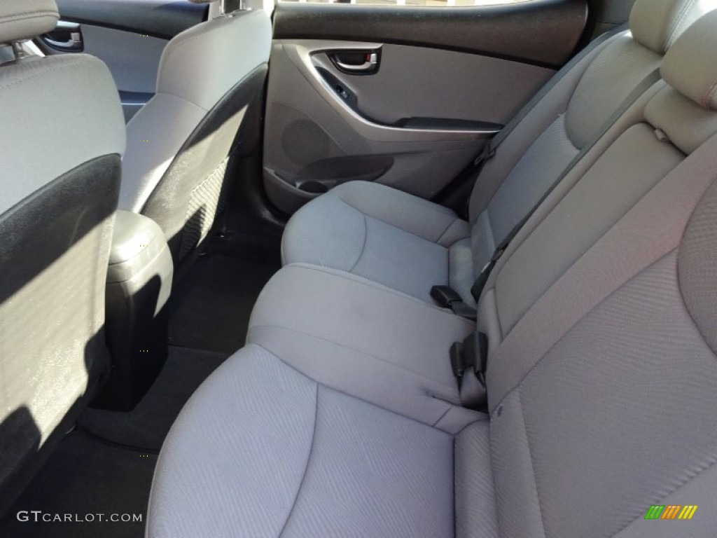 2012 Elantra Limited - Midnight Black / Gray photo #13
