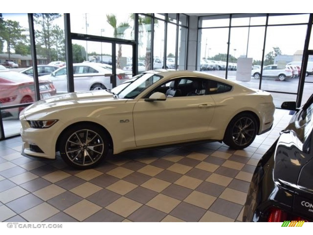 2015 Mustang 50th Anniversary GT Coupe - 50th Anniversary Wimbledon White / 50th Anniversary Cashmere photo #8