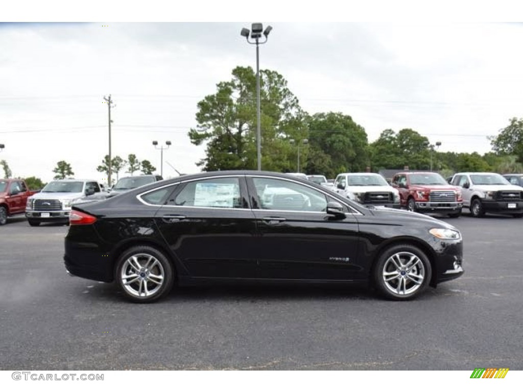 Shadow Black 2016 Ford Fusion Hybrid Titanium Exterior Photo #106066500
