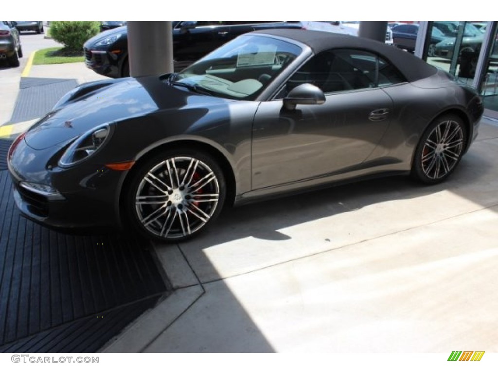 2016 911 Carrera 4S Cabriolet - Agate Grey Metallic / Platinum Grey photo #4