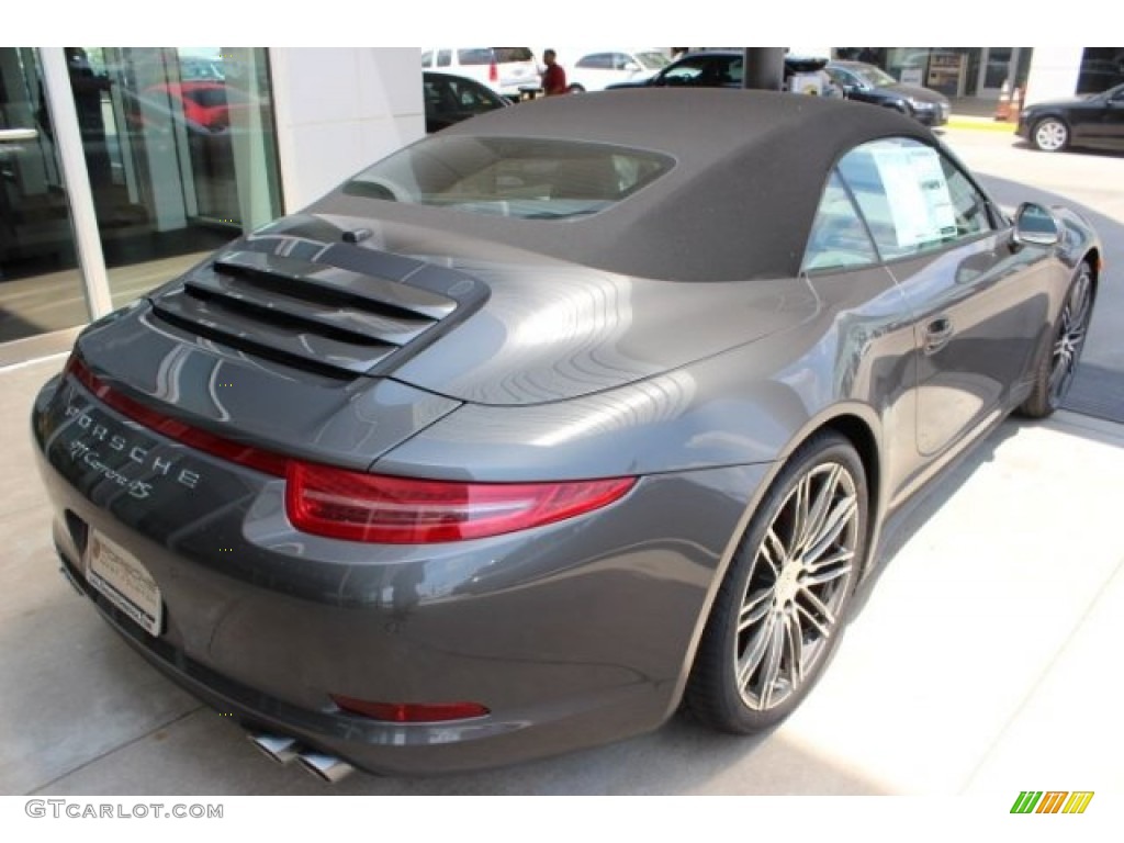 Agate Grey Metallic 2016 Porsche 911 Carrera 4S Cabriolet Exterior Photo #106068316