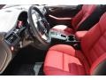 2016 Porsche Macan Black/Garnet Red Interior Front Seat Photo