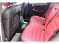 2016 Porsche Macan Black/Garnet Red Interior Rear Seat Photo