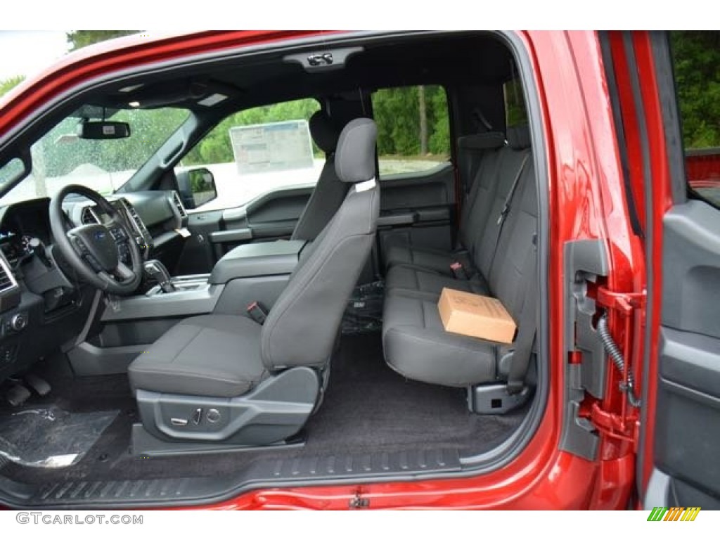 Black Interior 2015 Ford F150 XLT SuperCab Photo #106072240