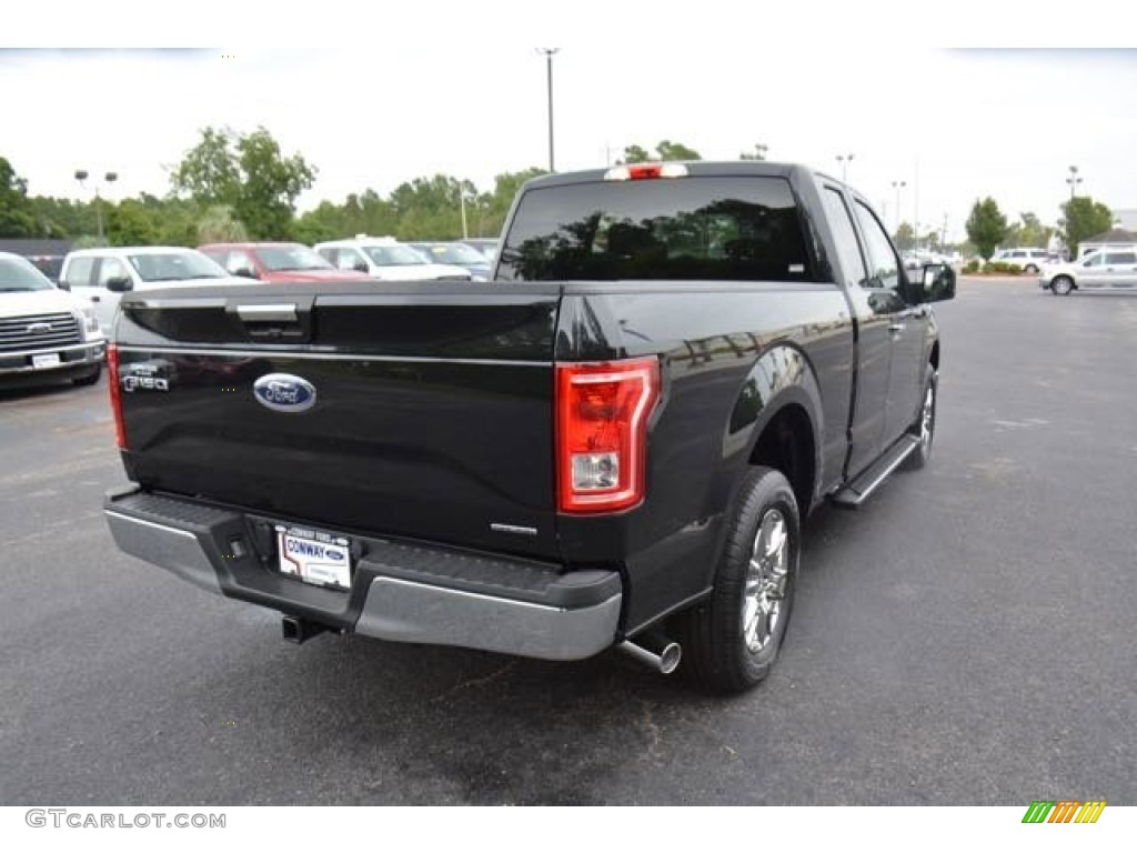 2015 F150 XLT SuperCab - Tuxedo Black Metallic / Medium Earth Gray photo #5