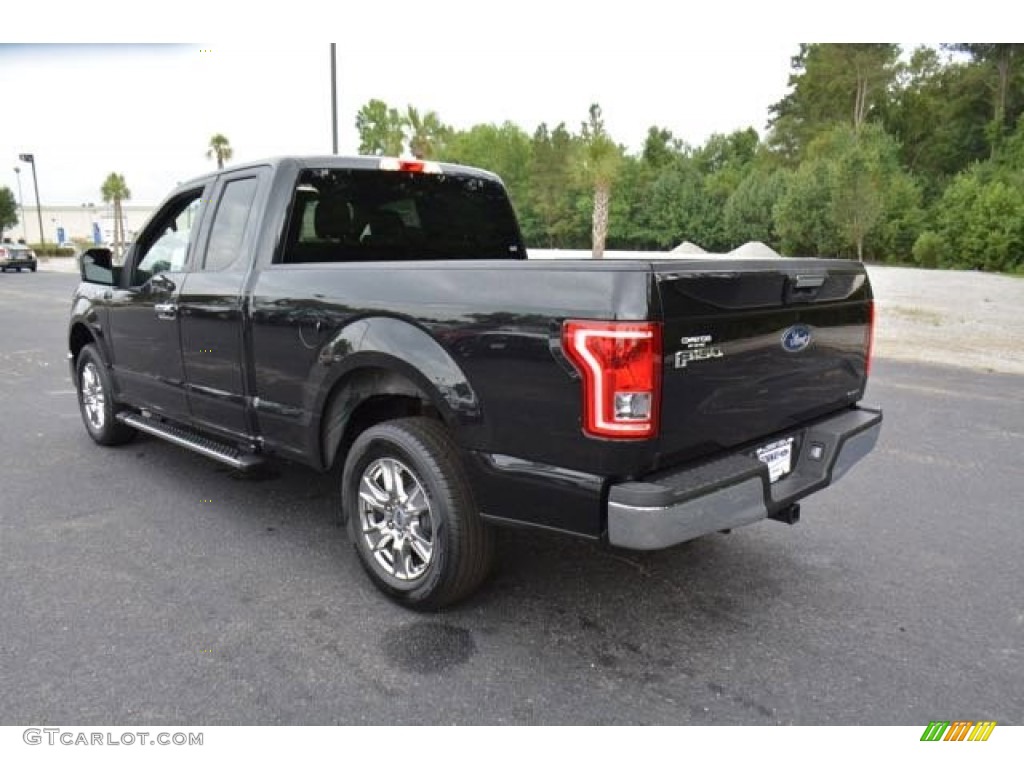 2015 F150 XLT SuperCab - Tuxedo Black Metallic / Medium Earth Gray photo #7