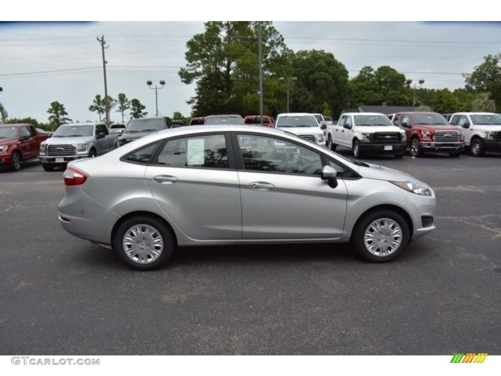 2015 Fiesta S Sedan - Ingot Silver Metallic / Charcoal Black photo #4