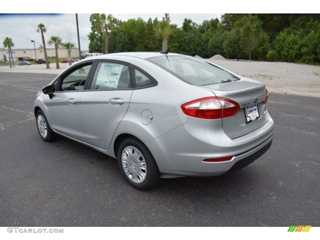 2015 Fiesta S Sedan - Ingot Silver Metallic / Charcoal Black photo #7