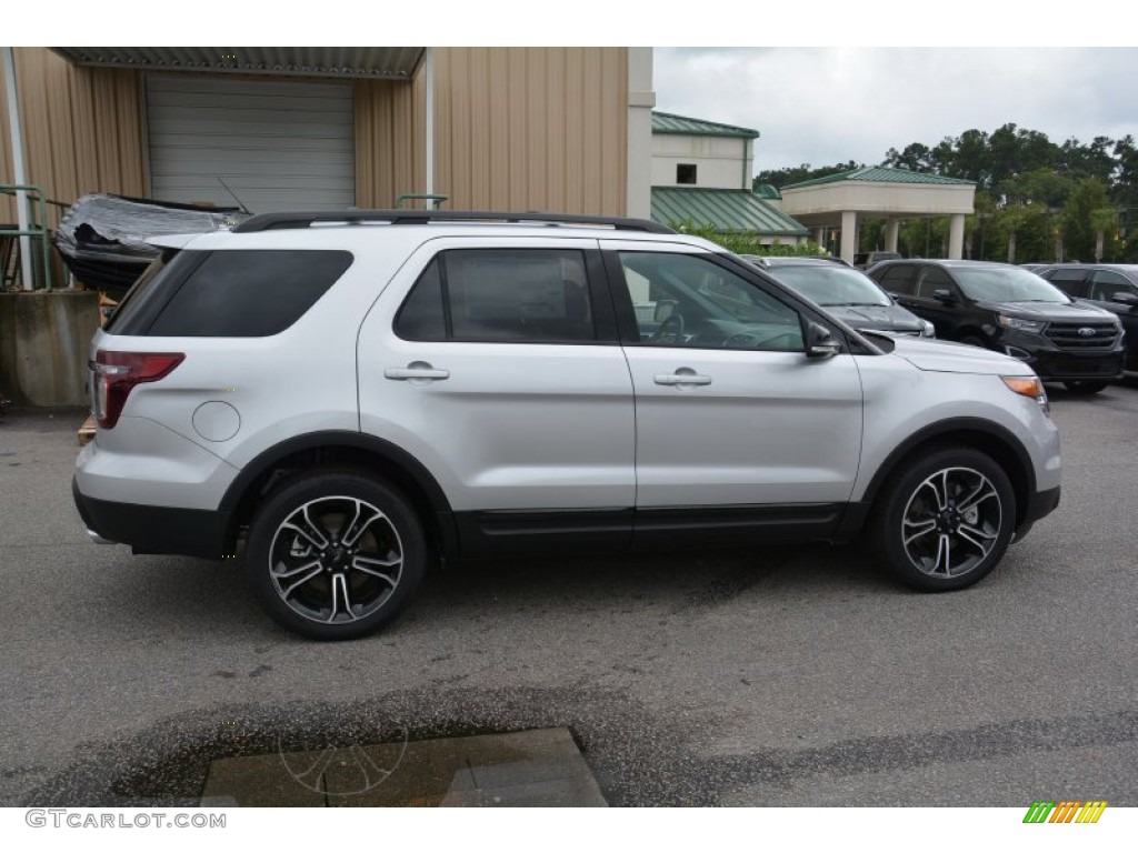 2015 Explorer Sport 4WD - Ingot Silver / Sport Charcoal Black photo #2