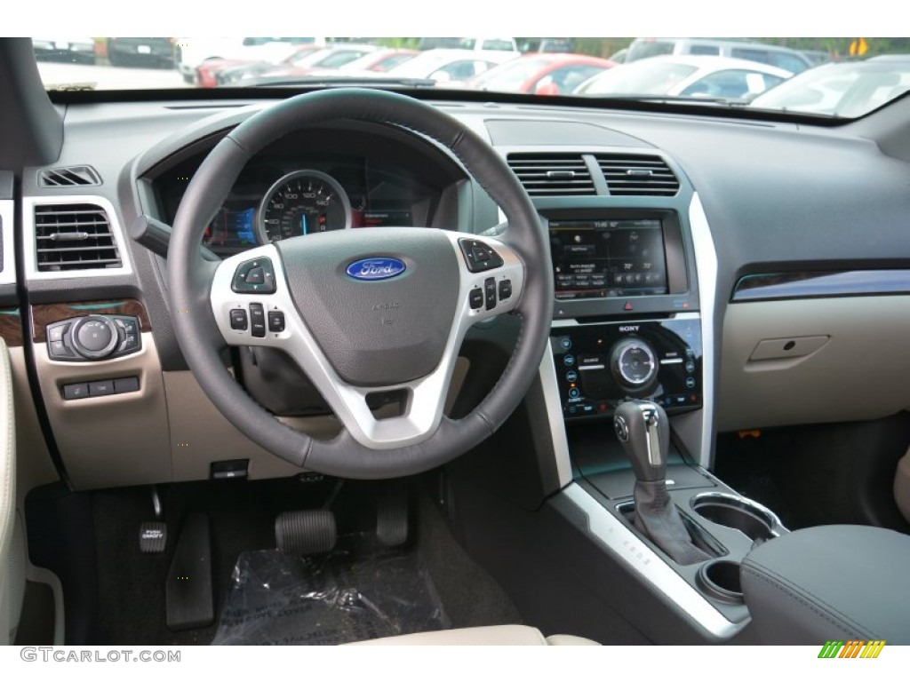 2015 Explorer Limited - White Platinum / Medium Light Stone photo #4