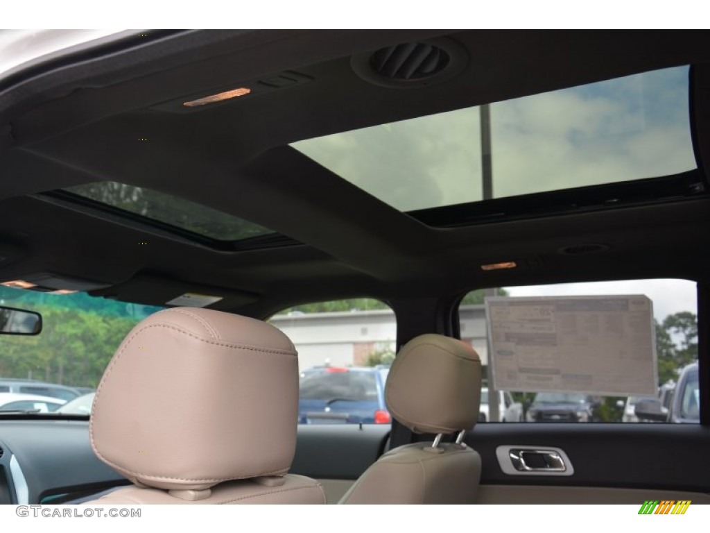 2015 Explorer Limited - White Platinum / Medium Light Stone photo #5