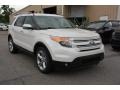 White Platinum 2015 Ford Explorer Limited Exterior