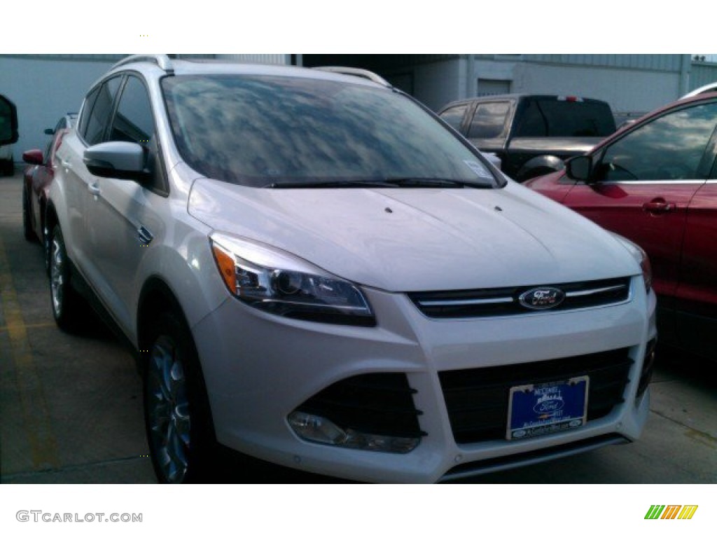 2016 Escape Titanium - White Platinum Metallic / Charcoal Black photo #1