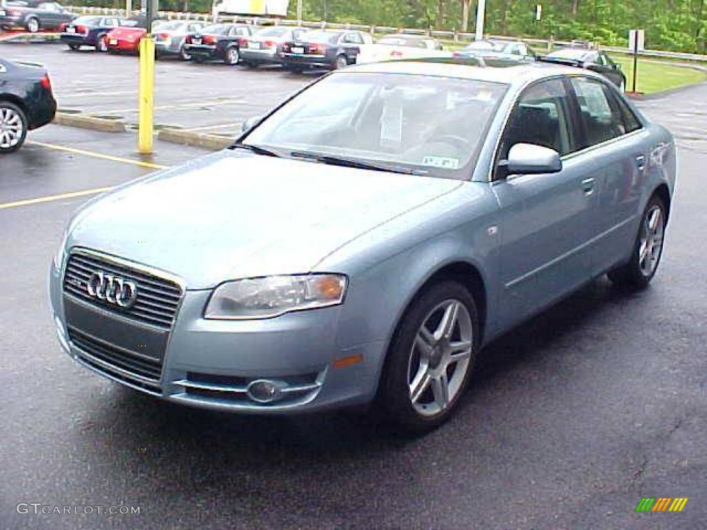 2006 A4 2.0T quattro Sedan - Liquid Blue Metallic / Platinum photo #4