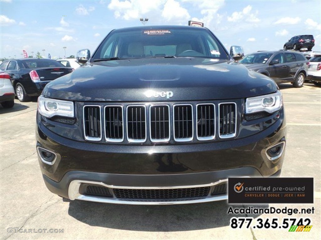 2015 Grand Cherokee Limited - Brilliant Black Crystal Pearl / Black/Light Frost Beige photo #13