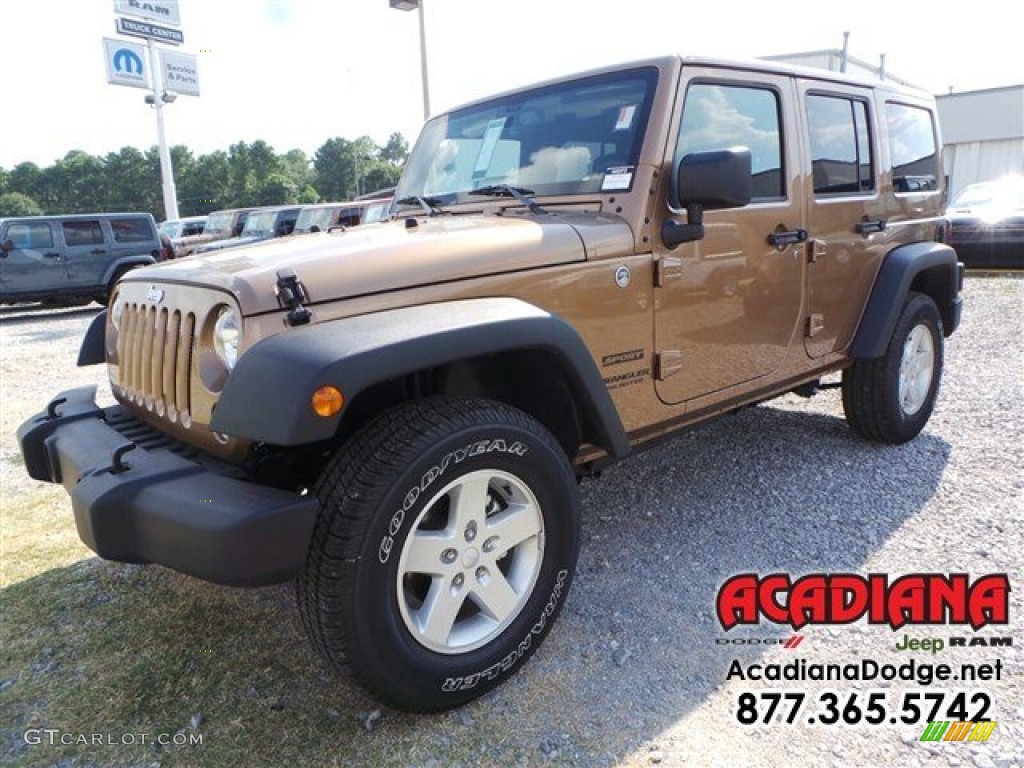 2015 Copper Brown Pearl Jeep Wrangler Unlimited Sport 4x4
