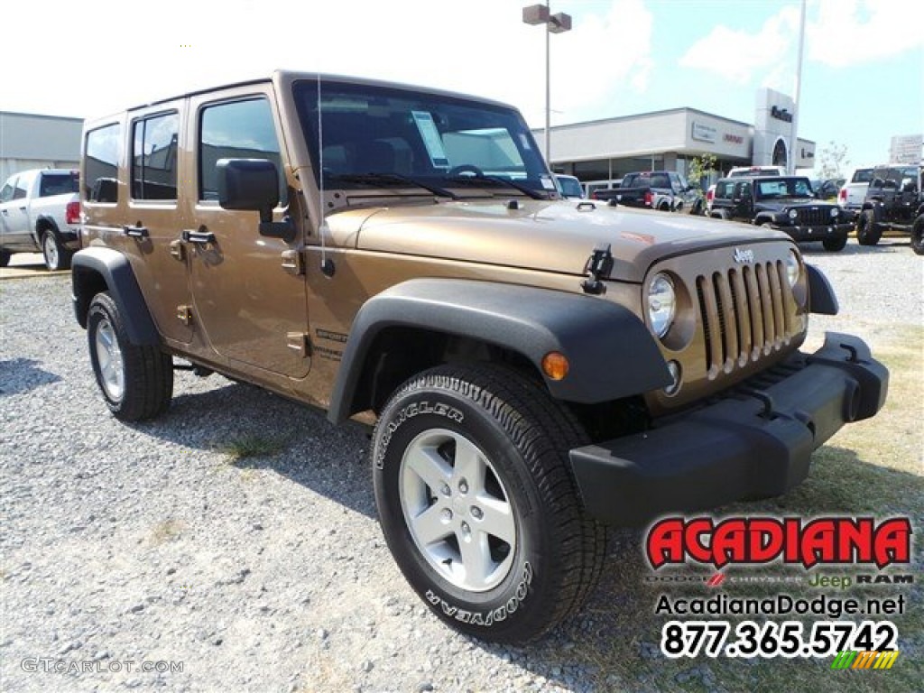 2015 Wrangler Unlimited Sport 4x4 - Copper Brown Pearl / Black photo #4