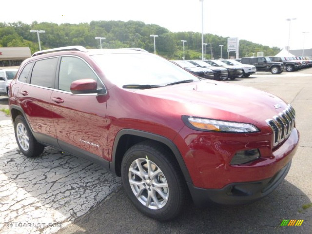 Deep Cherry Red Crystal Pearl 2016 Jeep Cherokee Latitude 4x4 Exterior Photo #106091645