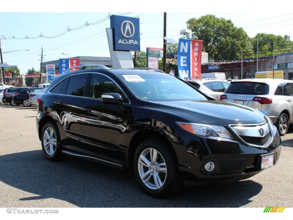 2014 RDX Technology AWD - Crystal Black Pearl / Ebony photo #1