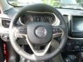 Black 2016 Jeep Cherokee Latitude 4x4 Steering Wheel