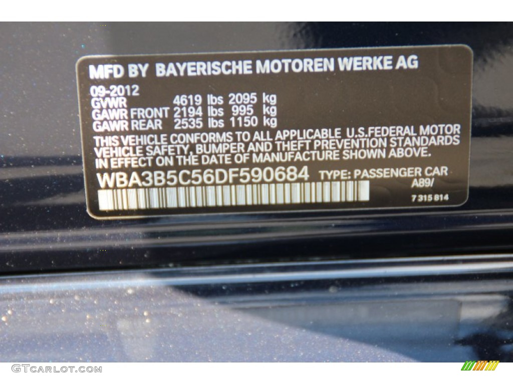 2013 3 Series 328i xDrive Sedan - Imperial Blue Metallic / Black photo #35