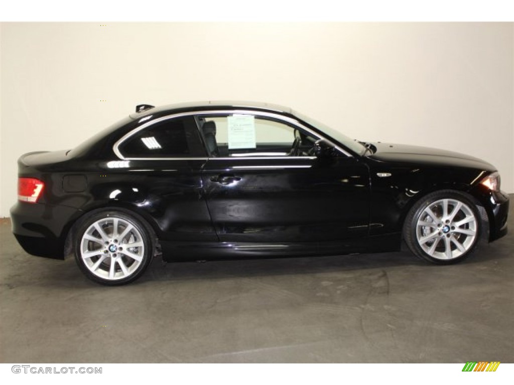 2013 1 Series 135i Coupe - Jet Black / Black photo #2