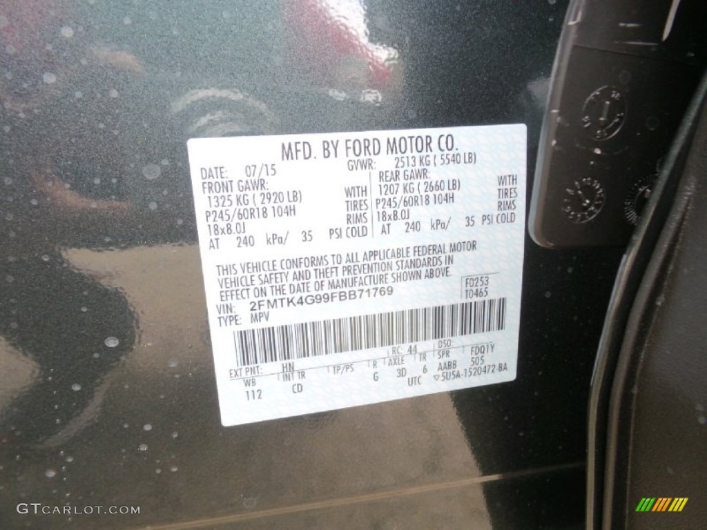 2015 Edge Color Code HN for Guard Metallic Photo #106095064