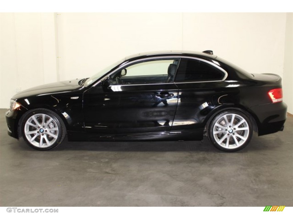 Jet Black 2013 BMW 1 Series 135i Coupe Exterior Photo #106095106